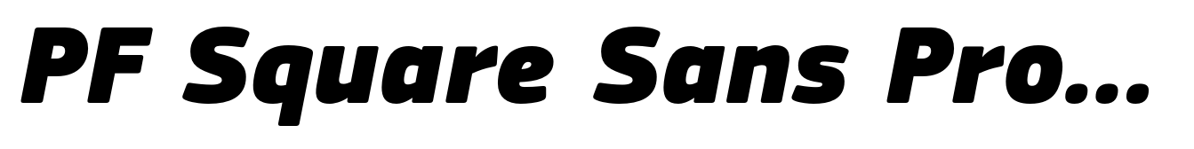 PF Square Sans Pro ExtraBlack Italic